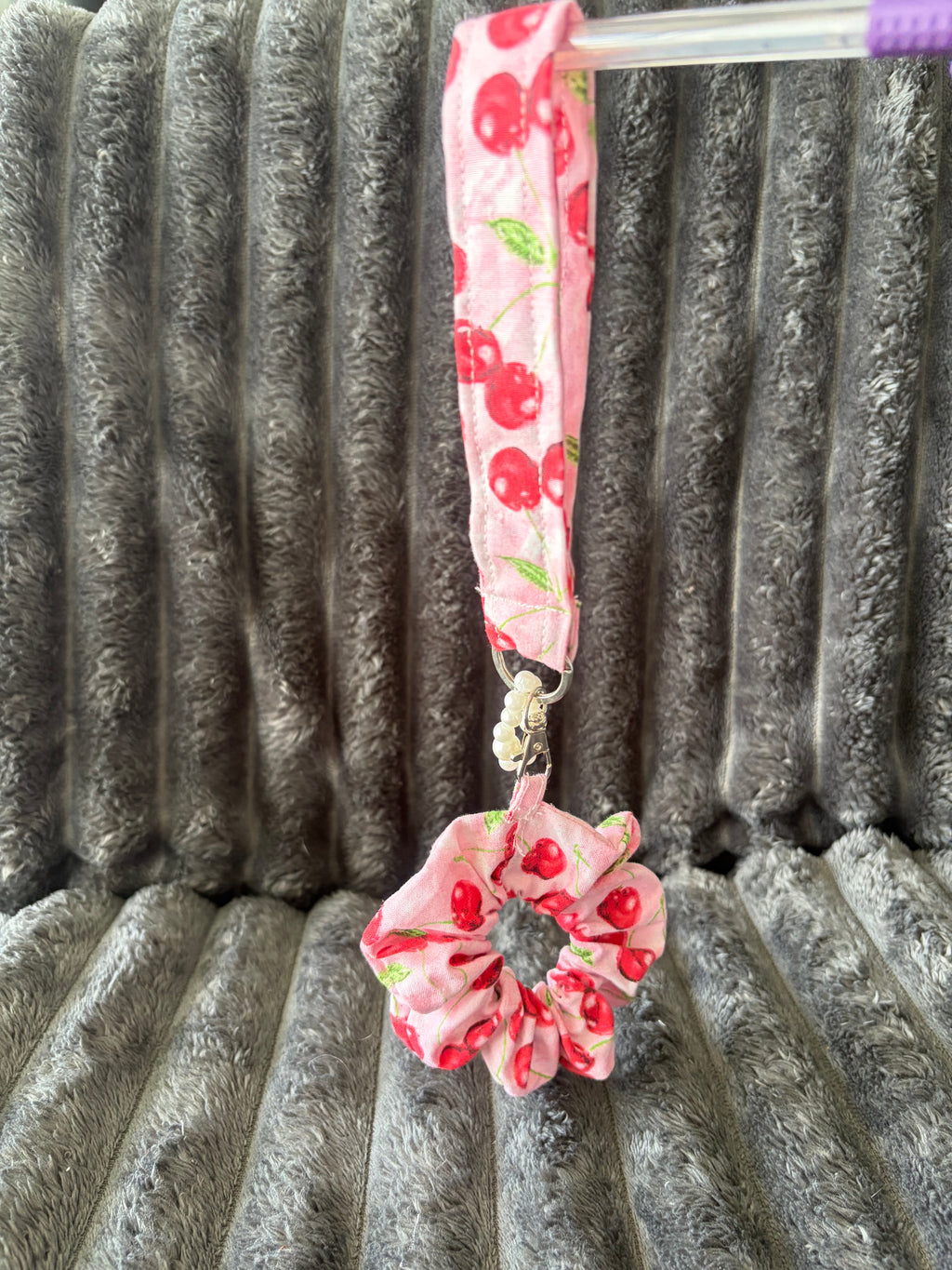 Key chain with scrunchie