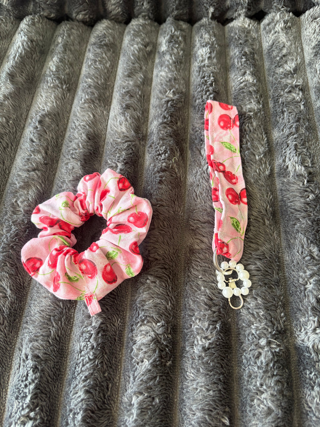 Key chain with scrunchie